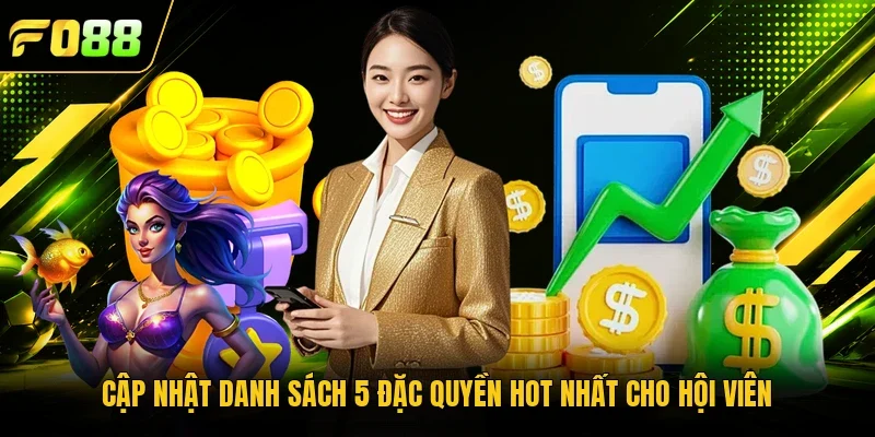 Cập nhật danh sách 5 đặc quyền hot nhất cho hội viên