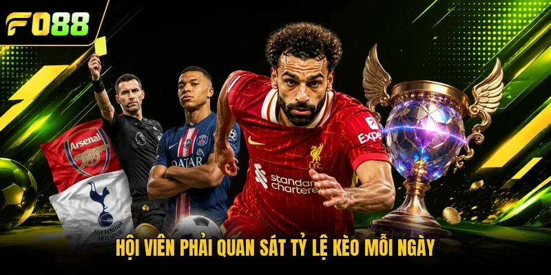 Hội viên phải quan sát tỷ lệ kèo mỗi ngày